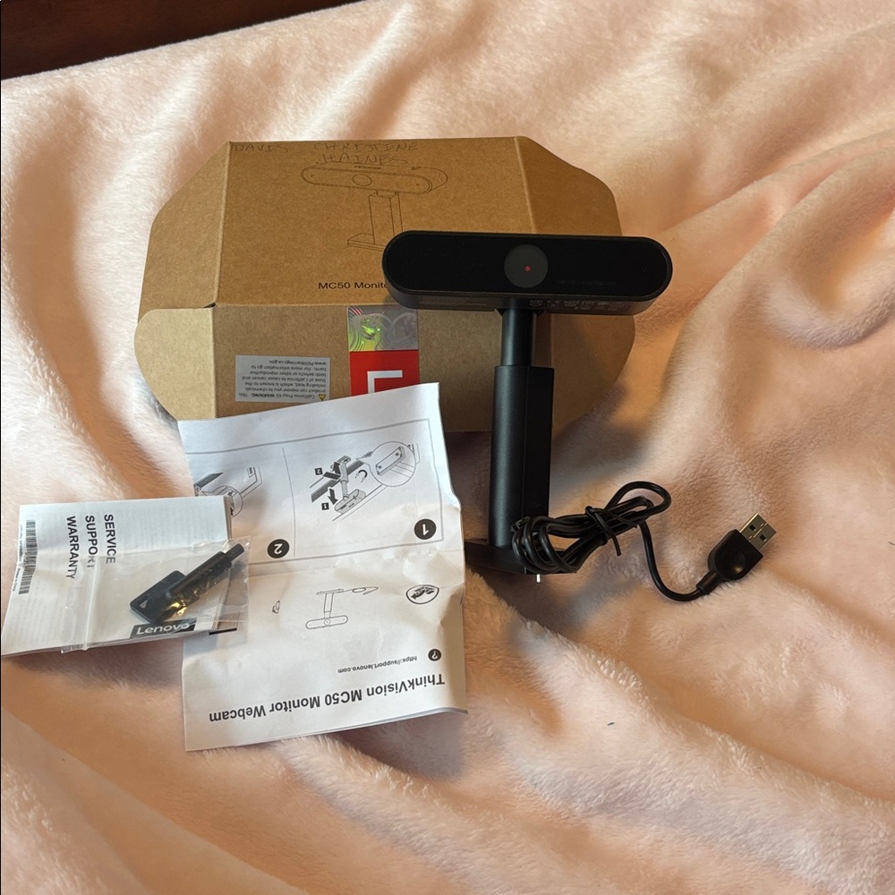 LENOVO ThinkVision MC50 Monitor WebCam Black